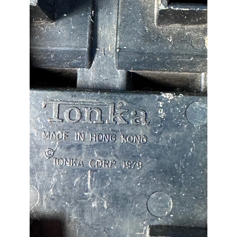 Vintage 1979 Tonka Diecast Metal Van Red Black Sunset Logo Made in Hong Kong